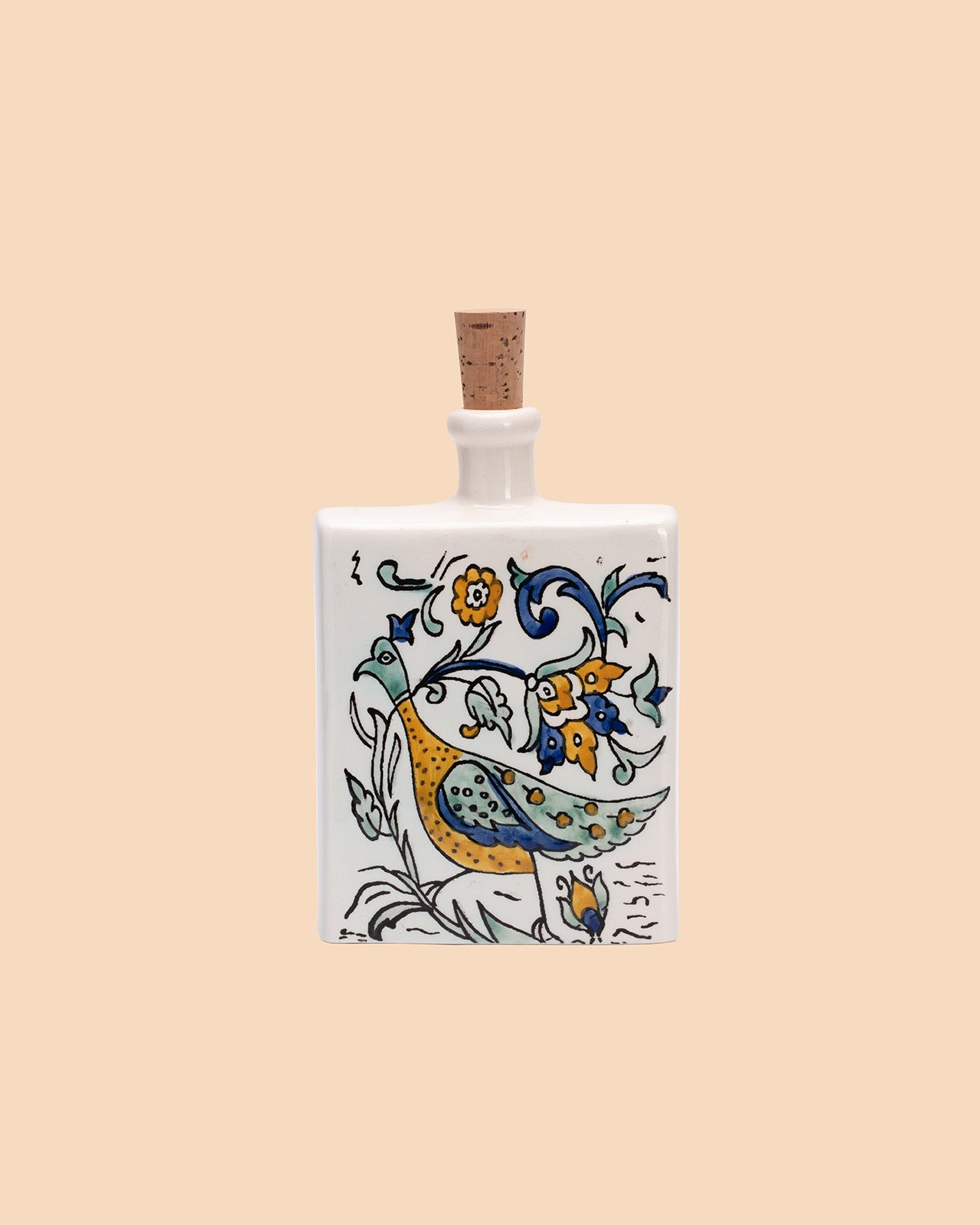 Green Peacock Oil Bottle