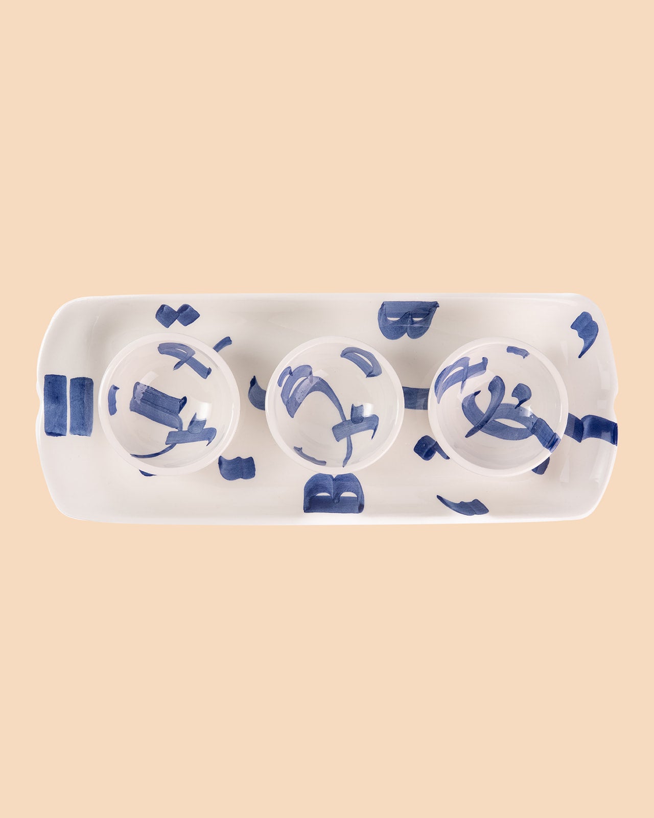 Blue Kalimet Appetizer Plate