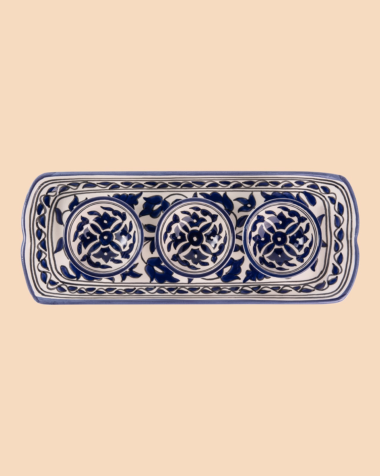 Floral Appetizer Plate