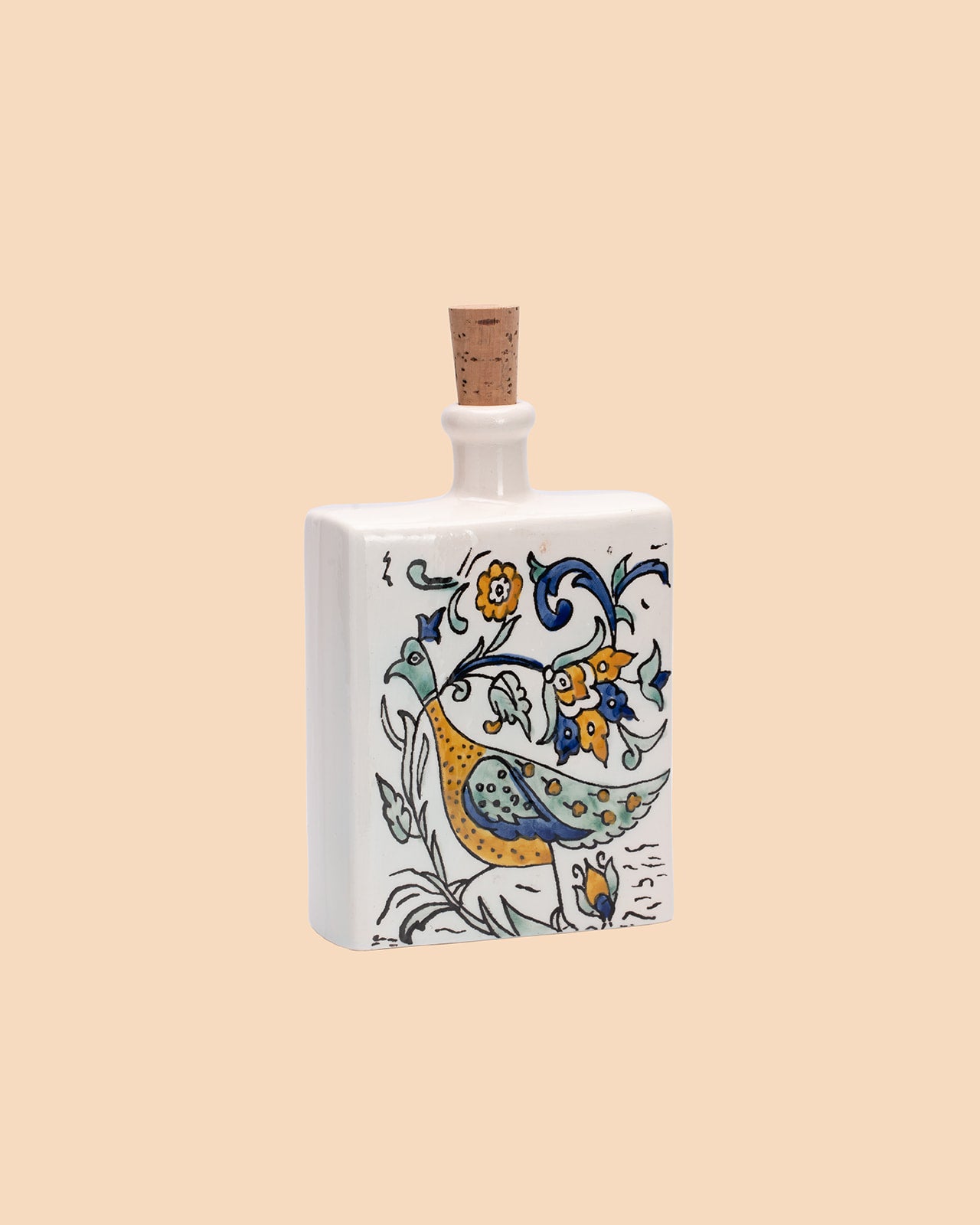 Green Peacock Oil Bottle