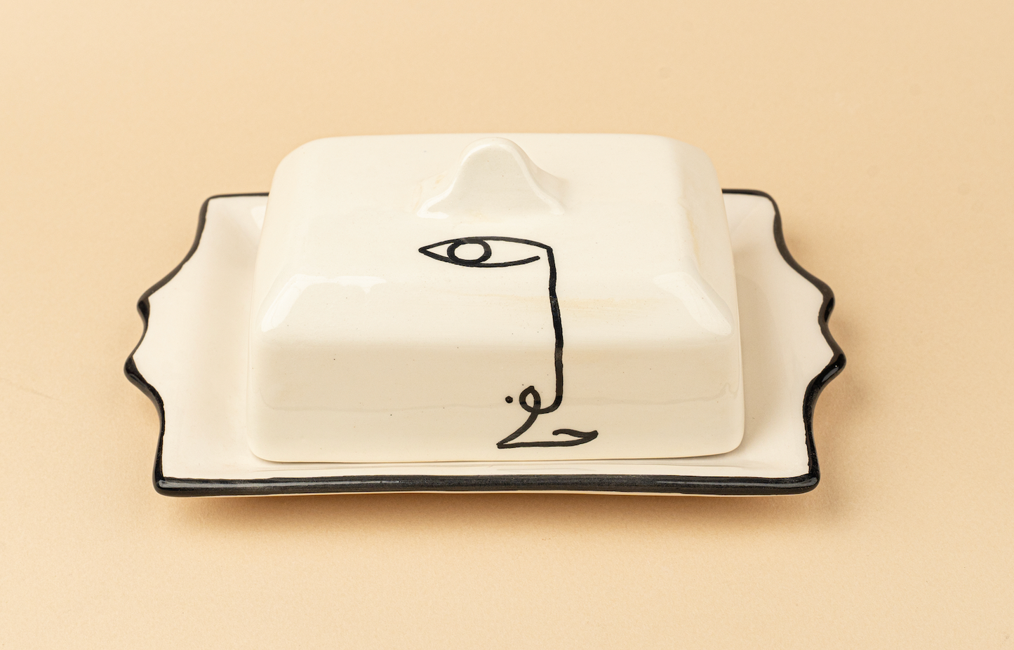 Royal Face Butter Dish