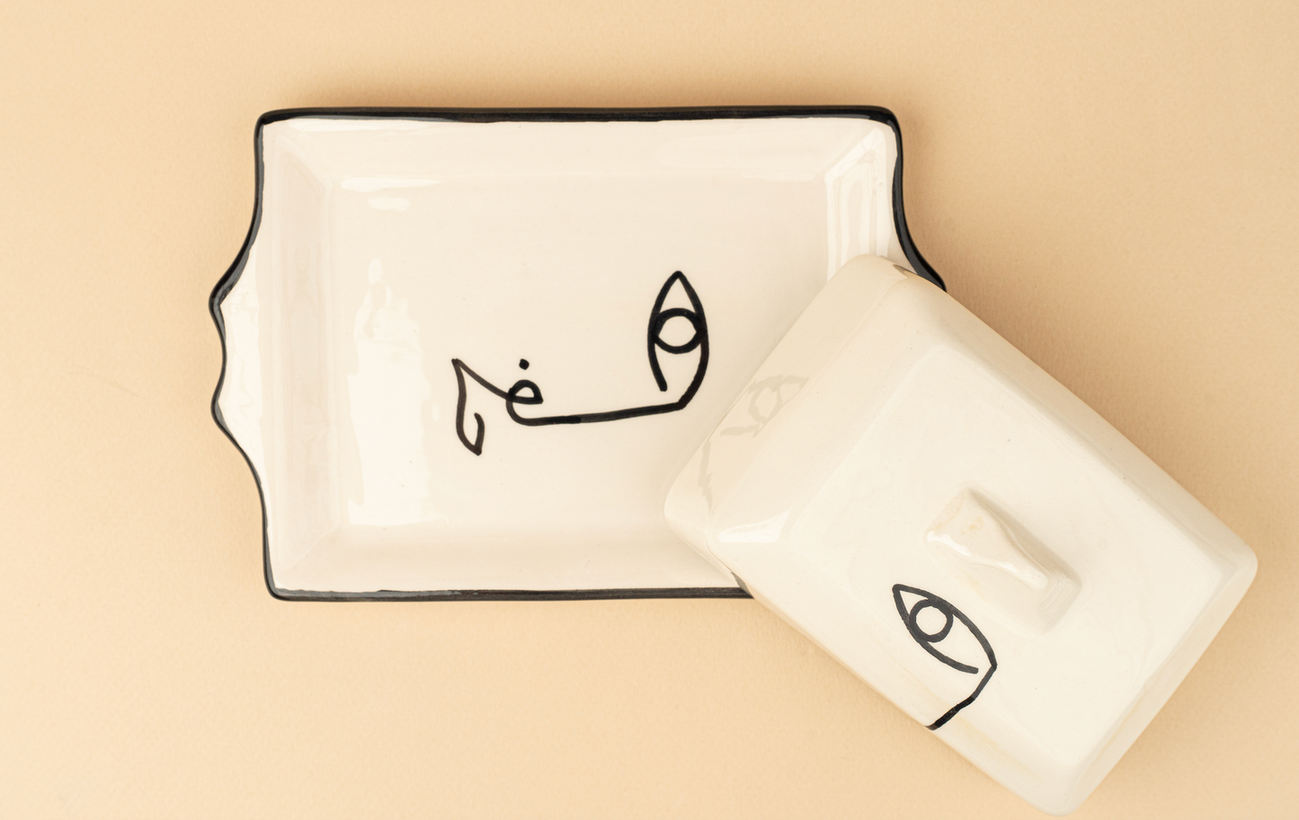 Royal Face Butter Dish