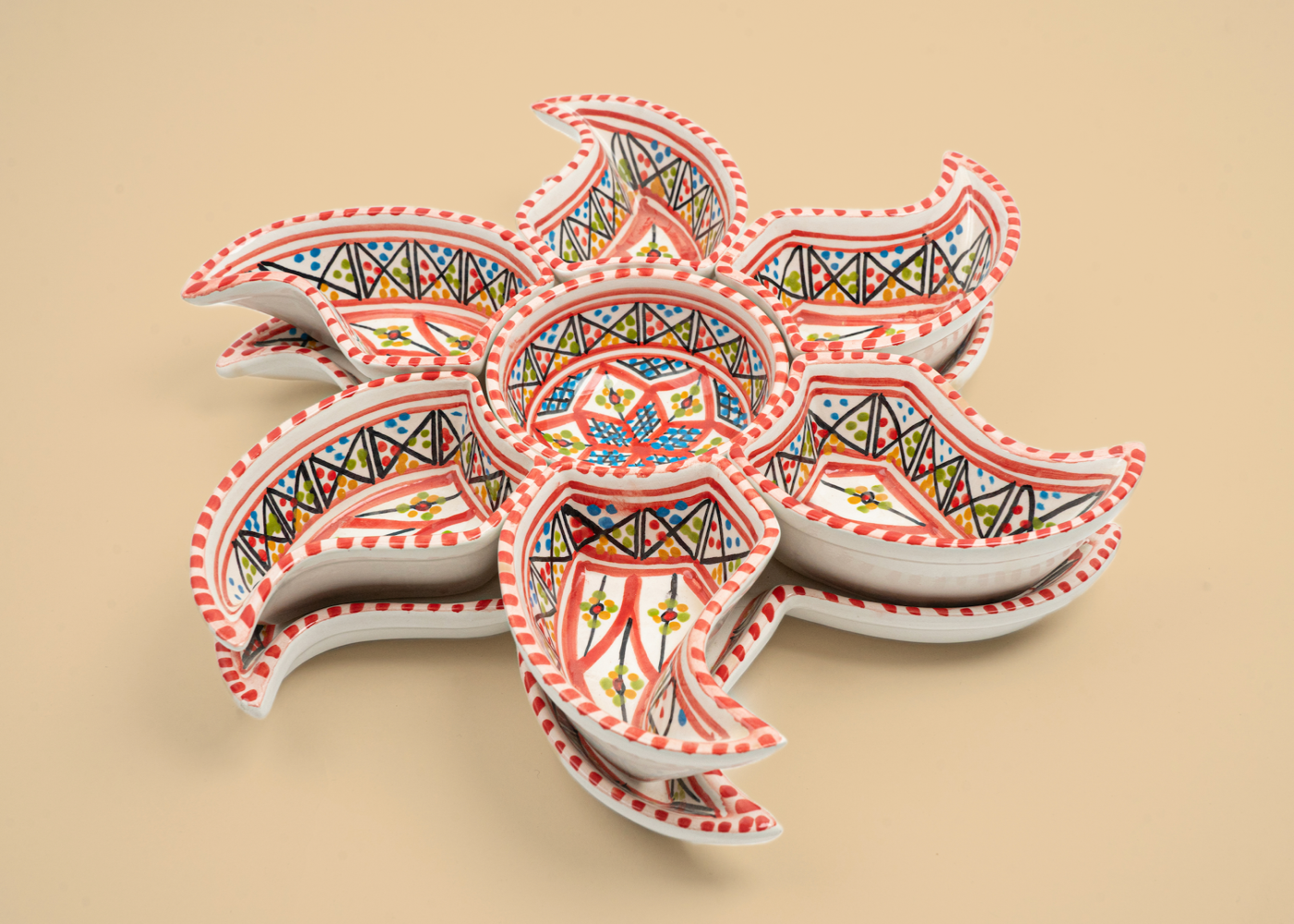 Red Star Dipping Plate