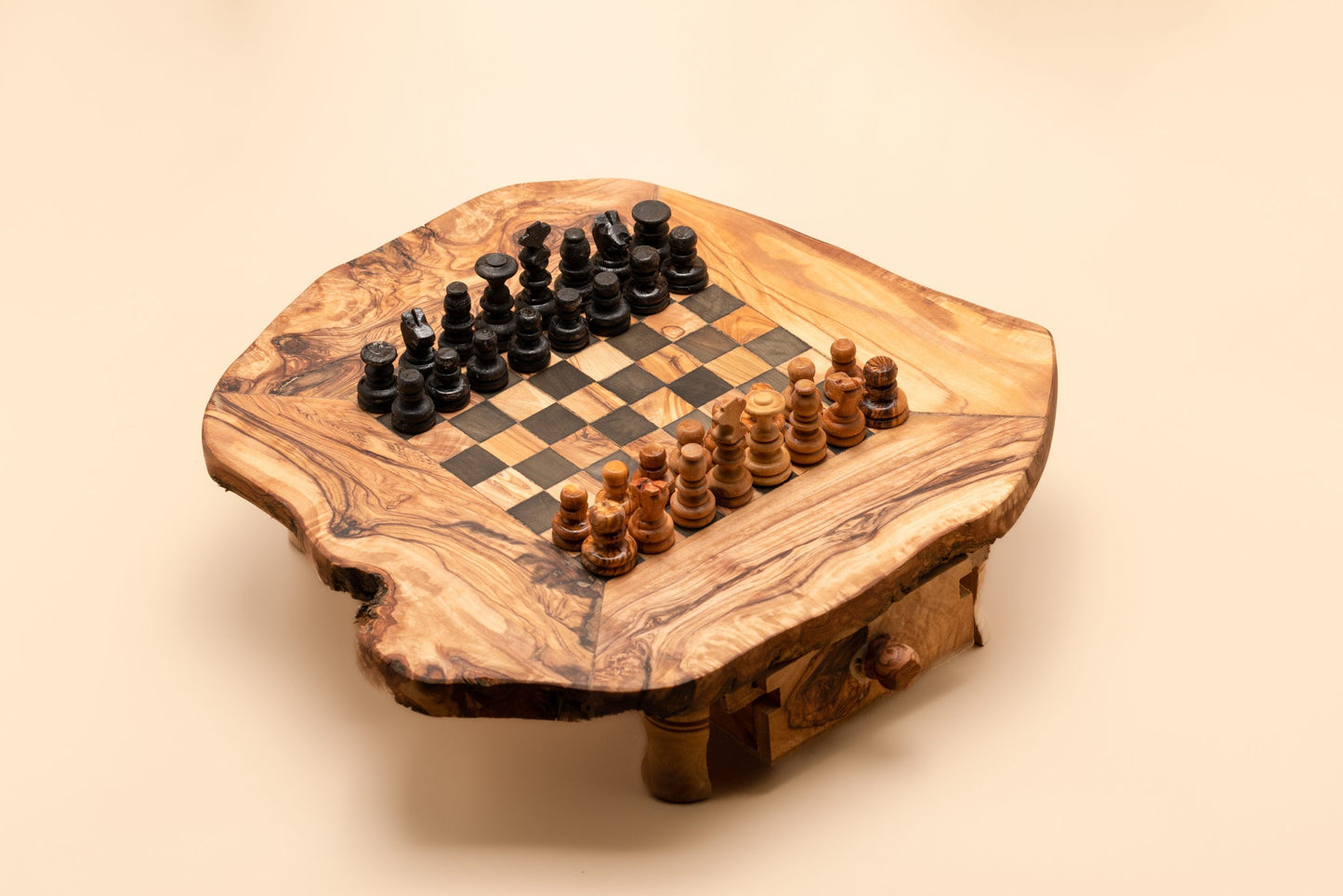 Olive Wood Small Chess Board