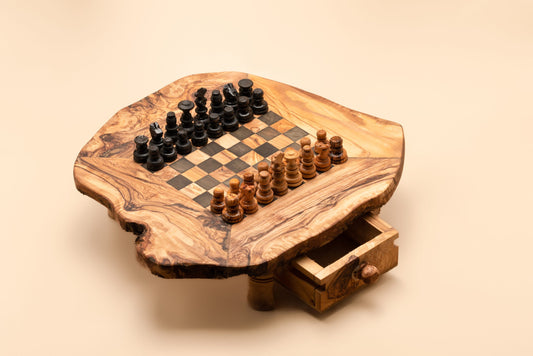 Chess Board, Christmas Gift, Craft, Decor, Food Serving, Fun, Game, gift, handmade, home design, Kitchenware, Magnetic Wood, Mediterranean Product, Olive Wood, Personalized, Rustic, Salt and Pepper Cellar, Salt and Pepper Container, spatula, Spices Contai