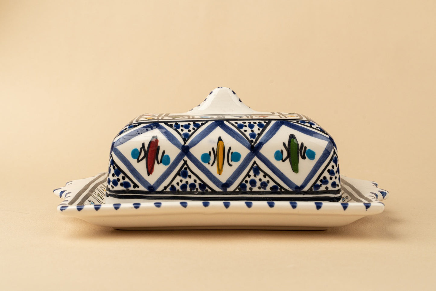 Blue Jilani Butter Dish