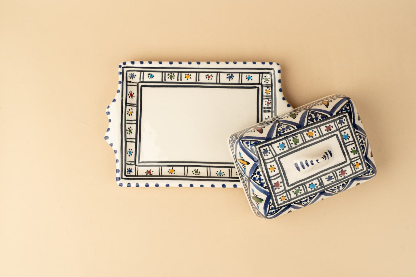 Blue Jilani Butter Dish